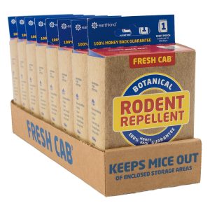 AP Products Point of Purchase Display, Fresh Cab, Botanical Rodent Repellent Display, Counter Top Tray, Set of 8 Packages IN Display – 020-128