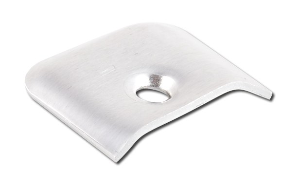 AP Products Side Molding End Cap, Mill, Aluminum, 10 Per Carton – 021-39203