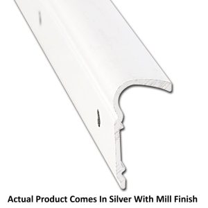 AP Products Trim Molding, Non-Insert Roof Rim Type, 1-1/8 Inch Thickness X 1/2 Inch Width X 8 Foot Length, Silver with Mill Finish – 021-51103-8