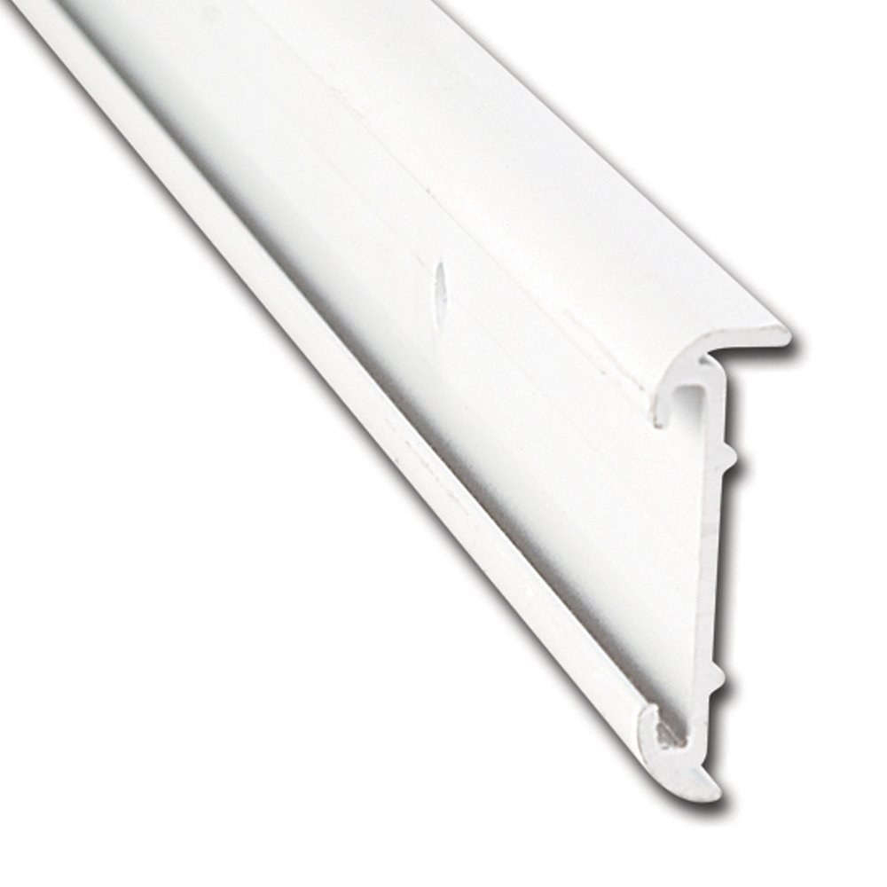 AP Products Trim Molding, Short Lip Insert Type, 1-3/16 Inch Height X 2/5 Inch Width X 8 Foot Length, White, Aluminum, Single – 021-51601-8
