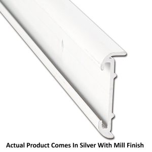 AP Products Trim Molding, Short Lip Insert Type, 1-3/16 Inch Thickness X 2/5 Inch Width X 16 Foot Length, Silver with Mill Finish – 021-51603-16