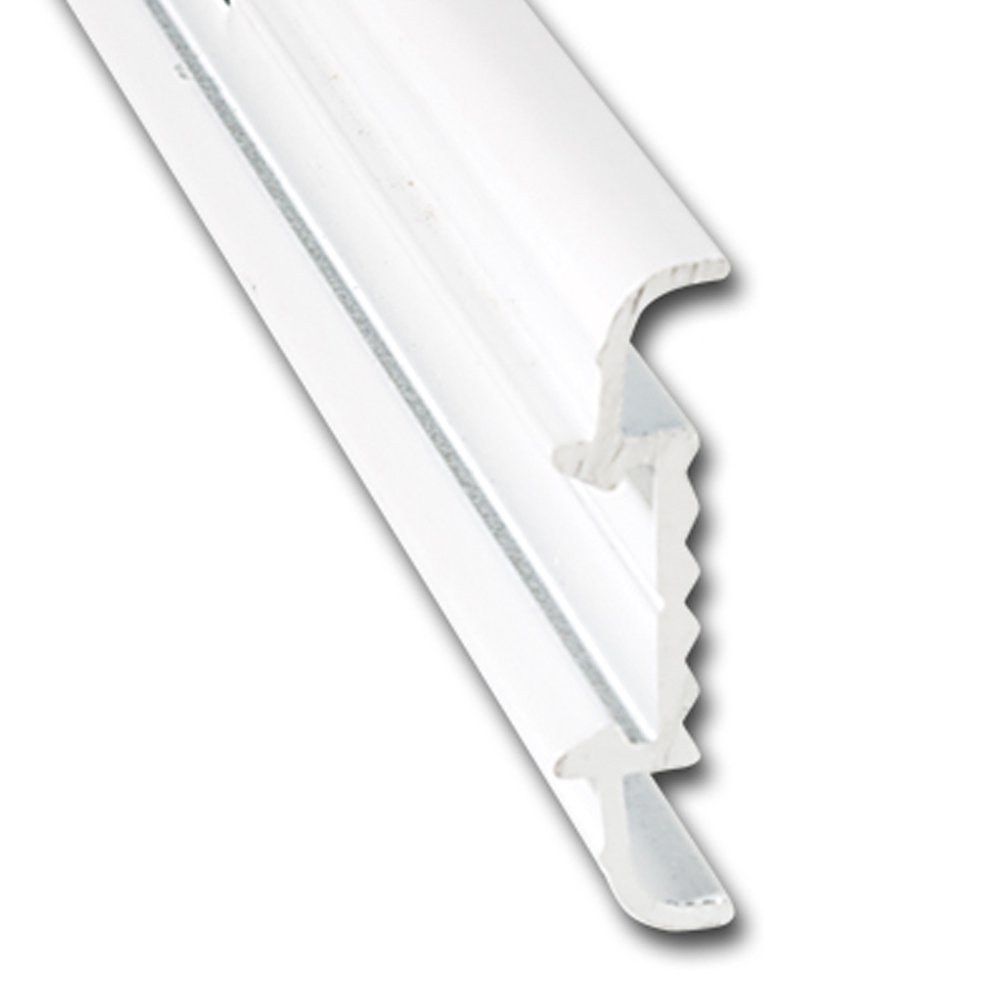 AP Products Trim Molding, Insert Molding Trim Type, 1-1/4 Inch Height X 1/3 Inch Width X 16 Foot Length, Polar White, Aluminum – 021-56401-16