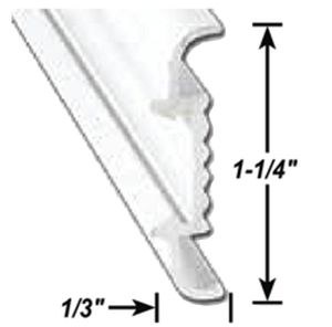 AP Products Trim Molding, Insert Molding Trim Type, 1-1/4 Inch Height X 1/3 Inch Width X 8 Foot Length, Black, Aluminum – 021-56402-8