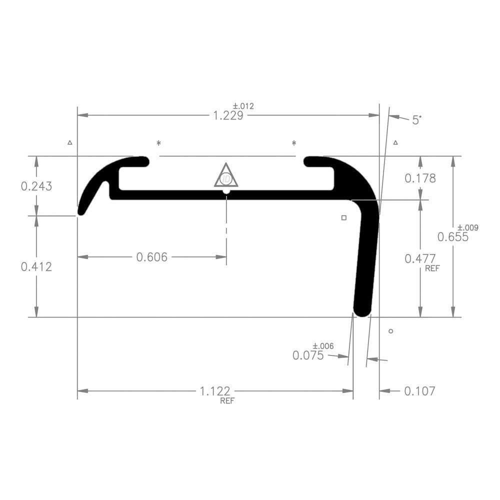AP Products Trim Molding, Insert Corner Molding, With Insert, 1-1/5 Inch Height X 3/5 Inch Width X 16 Foot Length, Polar White – 021-85001-16