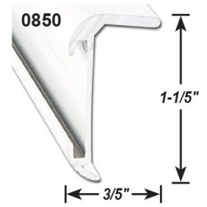 AP Products Trim Molding, Insert Corner Molding, With Insert, 1-1/5 Inch Thickness X 3/5 Inch Width X 8 Foot Length, Black, Aluminum – 021-85002-8