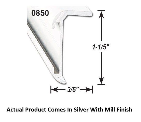 AP Products Trim Molding, Insert Corner Molding, With Insert, 1-1/5 Inch Thickness X 3/5 Inch Width X 16 Foot Length – 021-85003-16