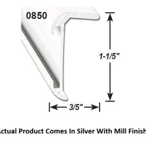 AP Products Trim Molding, Insert Corner Molding, With Insert, 1-1/5 Inch Thickness X 3/5 Inch Width X 8 Foot Length – 021-85003-8