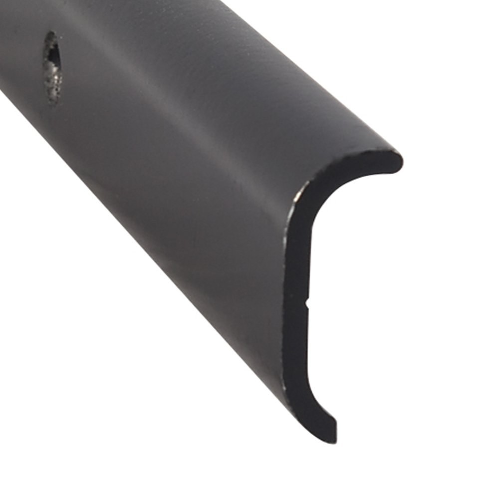 AP Products Trim Molding, Short Leg Trim Type, 1 Inch Thickness X 1/3 Inch Width X 8 Foot Length, Black, Aluminum – 021-86002-8