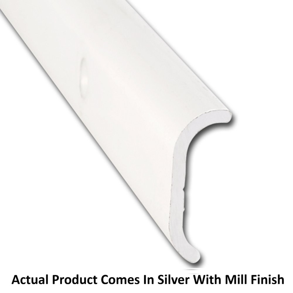 AP Products Trim Molding, Short Leg Trim Type, 1 Inch Height X 1/3 Inch Width X 8 Foot Length, Aluminum – 021-86003-8