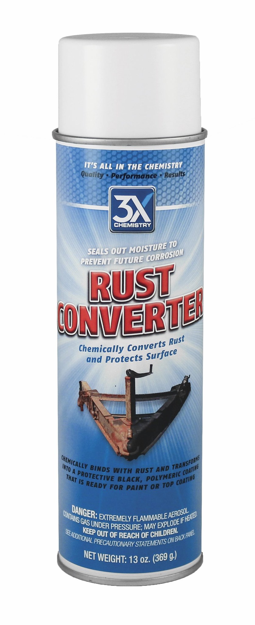 AP Products Rust Converter, 3X Chemistry, Used as Rust Neutralizer and Converts Rusted Surface to a Dark and Protective Polymeric Coating – 153