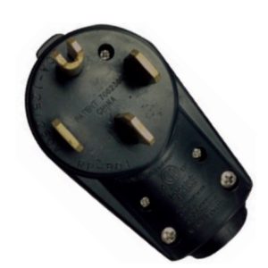 AP Products Power Cord Plug End, Replacement Plug Head, 50 Amp, Male Plug End, Without Plug Head Handle, Black – 16-00578