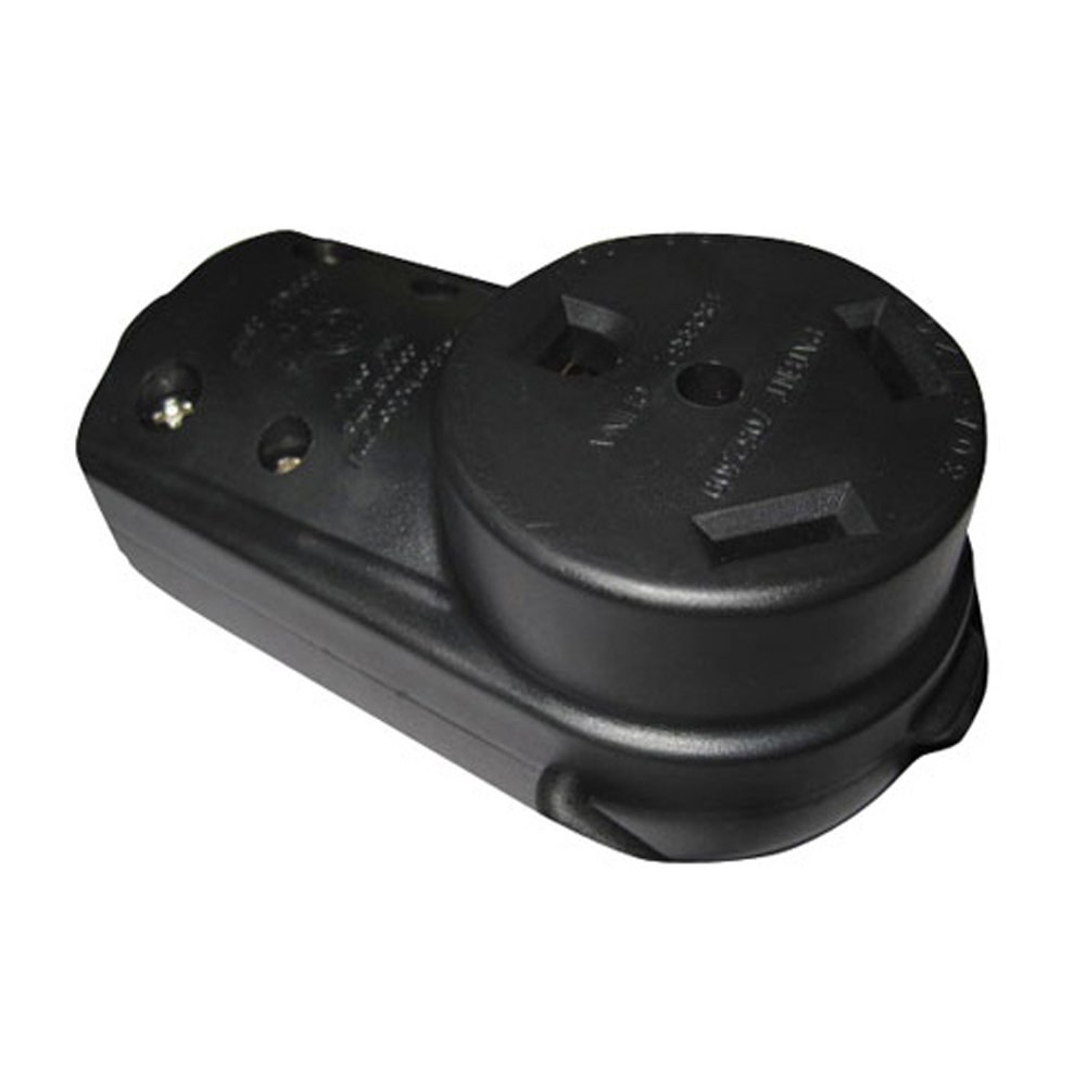 AP Products Power Cord Plug End, Replacement Plug Head, 30 Amp, Female Plug End, Without Plug Head Handle, Black – 16-00581