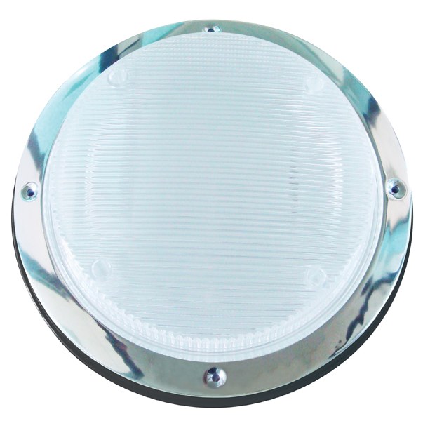 AP Products Porch Light, Starlights ™, Round Scare Light Replacement Kit, Clear Lens, Black Trim, Single – 016-RSL2000B