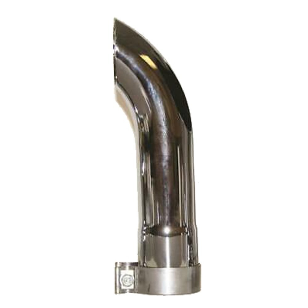 AP Products Exhaust Side Pipe Turnout, 5 Inch Inlet Diameter, 14 Inch Length, Double Chrome Plated – CTD-5000
