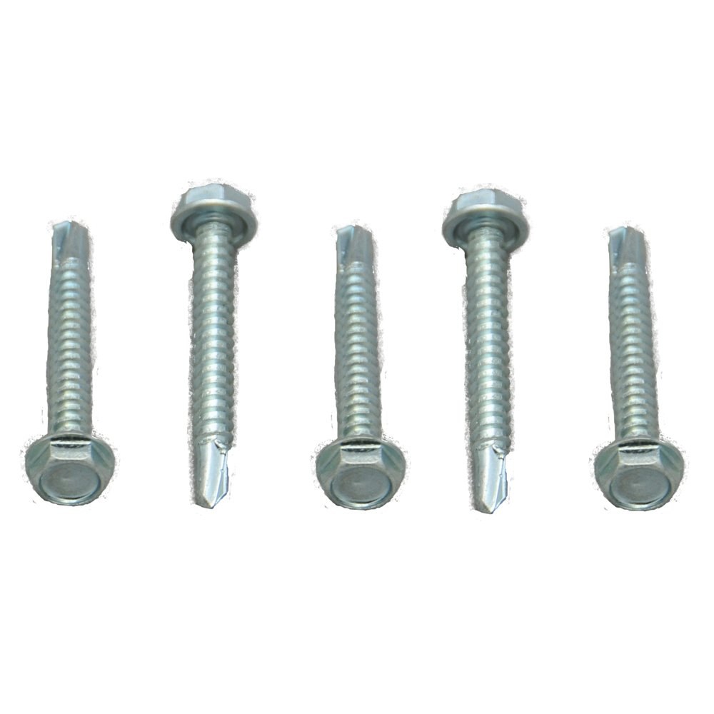 AP Products Screw, Self Tapping, #10 X 1-1/2 Inch Length, Hex Washer Head, Zinc Plated, 100 Per Carton – 012-DP100 10X1-1/2