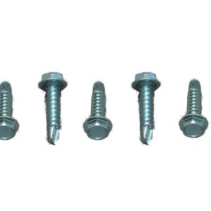 AP Products Screw, Self Tapping Type, 8 Inch X 3/4 Inch Length, Unslotted Hex Washer Head, Case of 100, Zinc Plated – 012-DP100 8 X 3/4
