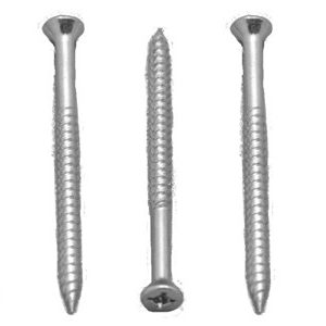 AP Products Screw, Square Recess, #8 X 2 Inch Length, Flat Head, 25 Per Carton, Zinc Coated – 012-FSQ50Z 8 X 2