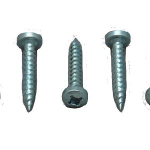 AP Products Screw, Self Tapping Type, 8 Inch X 1 Inch Length, Square Recessed Pan Head, Case of 50, Zinc Plated – 012-PSQ50 8 X 1