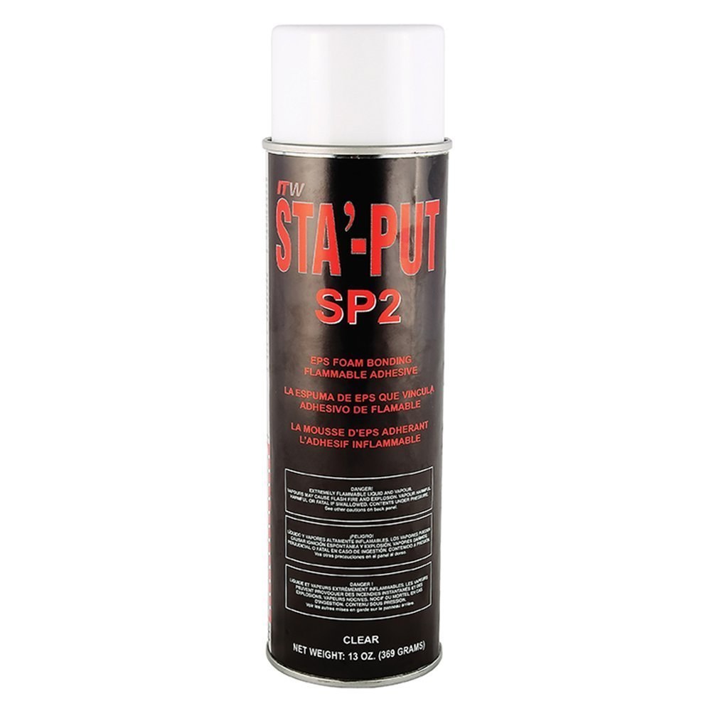 AP Products Trim and Upholstery Adhesive, Sta-Put II, Used to Bond Expanded Polystyrene Foam (eps) to Itself and Other Materials – 001-SP213ACC