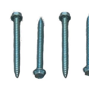 AP Products Screw, Unslotted, #8 X 2 Inch Length, Hex Washer Head, Zinc Plated, 250 Per Carton – 012-TR250 8 X 2
