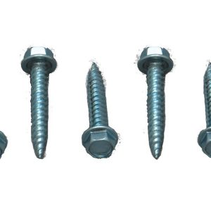 AP Products Screw, Self Tapping Type, 8 Inch X 1 Inch Length, Unslotted Hex Washer Head, Case of 500, Zinc Plated – 012-TR500 8 X 1