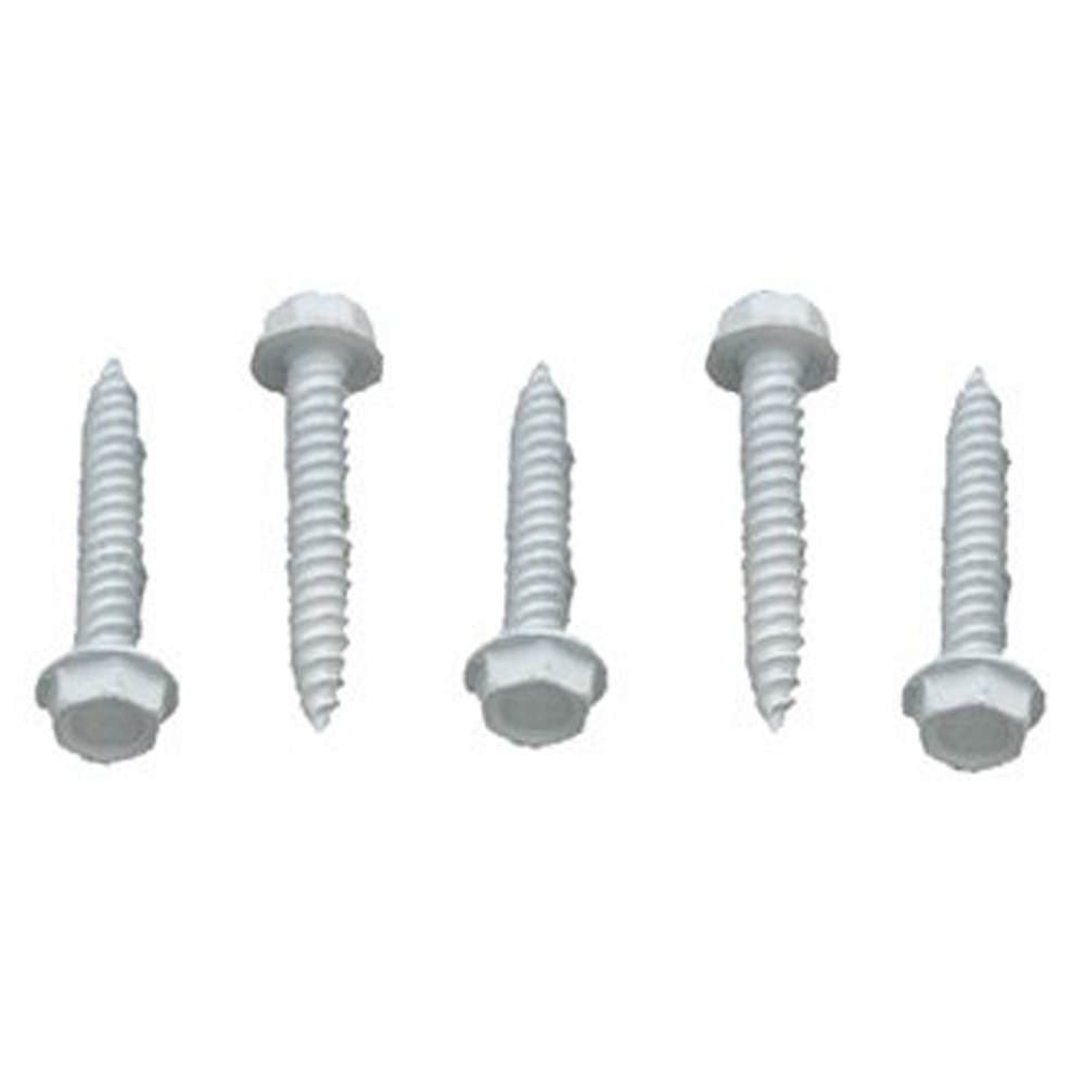 AP Products Screw, Self Tapping, #8 X 1-1/4 Inch Length, Hex Washer Head, White, 50 Per Carton – 012-TR50W 8 X 1-1/4