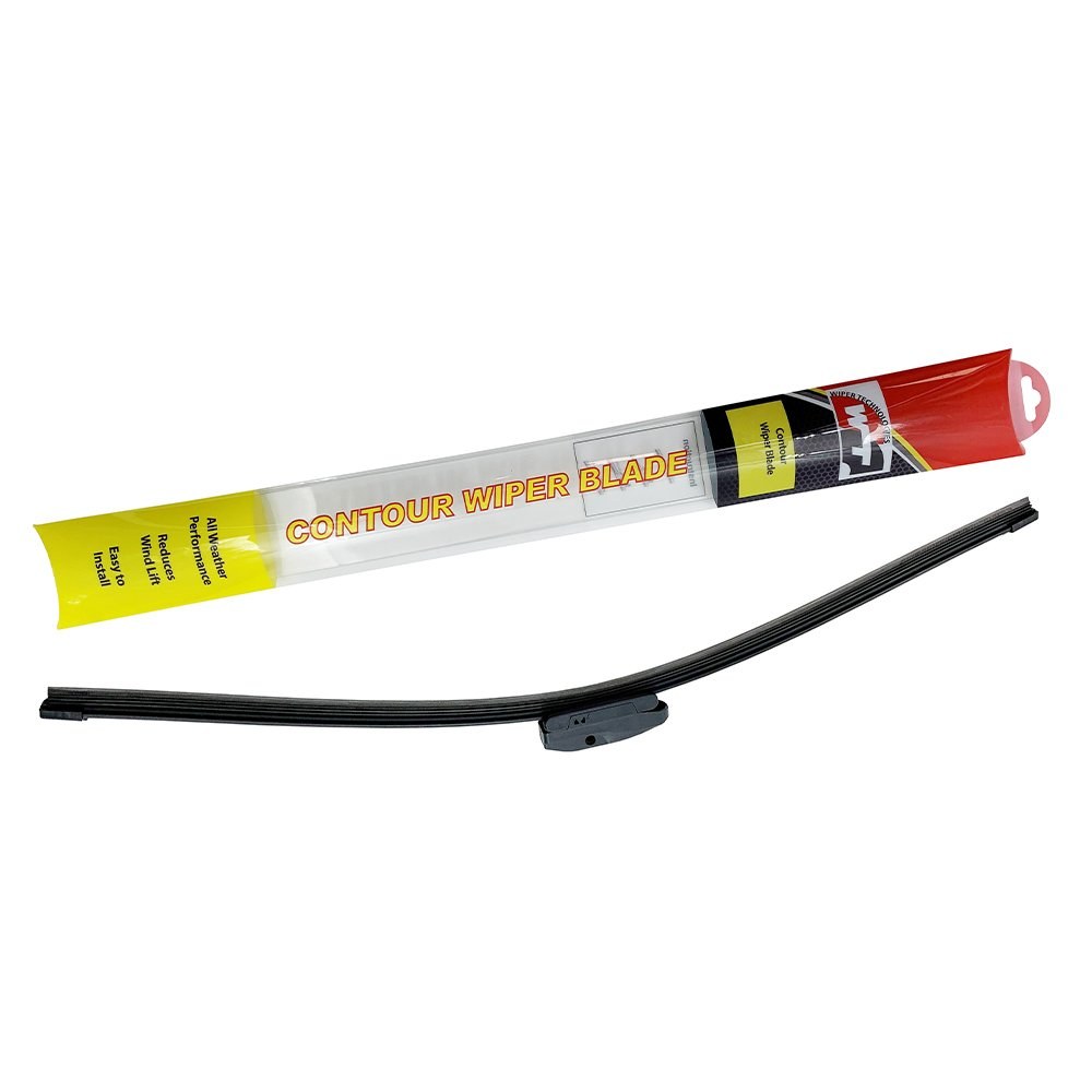 AP Products Windshield Wiper Blade, Wiper Technologies, 22 Inch Length, Contour, Single Blade, Black, Universal – WT1-22