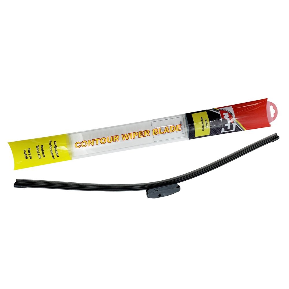 AP Products Windshield Wiper Blade, Wiper Technologies, 24 Inch Length, Contour, Single Blade, Black, Universal – WT1-24