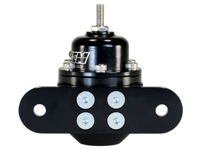 Aem Electron Fuel Pressure Regulator, 20-150 PSI, -6 AN Inlet/Stock Outlet, Gasoline, Anodized, Aluminum, With Regulator/ Fittings – 25-302BK