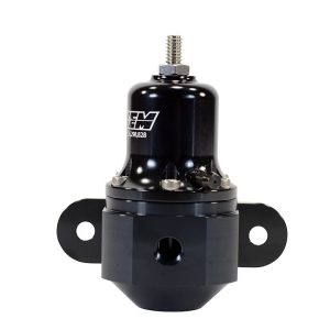 Aem Electron Fuel Pressure Regulator, 40-130 PSI, -6 AN Inlet/Stock Outlet, Gasoline, Billet, Aluminum – 25-305BK