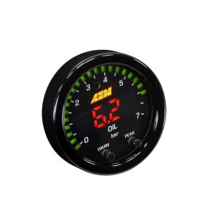 Aem Electron Gauge Fuel Pressure/ Oil Pressure, X Series, Single Gauge That Can Be Used to Display Either Fuel Pressure or Oil Pressure – 30-0301