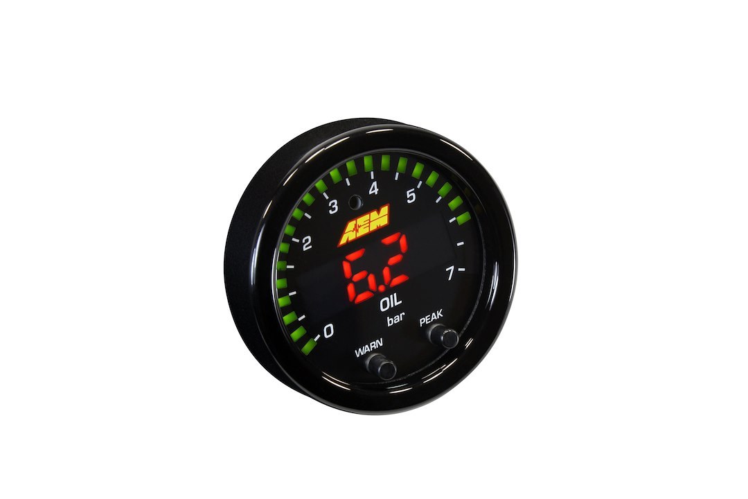 Aem Electron Gauge Fuel Pressure/ Oil Pressure, X Series, Single Gauge That Can Be Used to Display Either Fuel Pressure or Oil Pressure – 30-0301