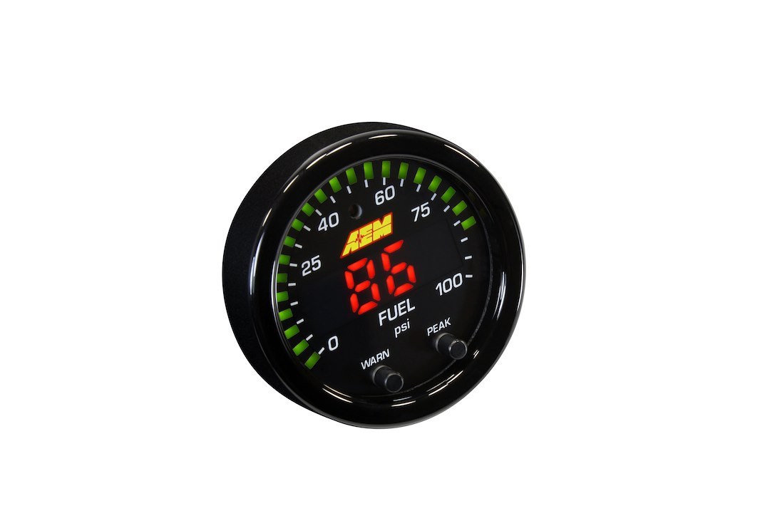 Aem Electron Gauge Fuel Pressure/ Oil Pressure, X Series, Single Gauge That Can Be Used to Display Either Fuel Pressure or Oil Pressure – 30-0301
