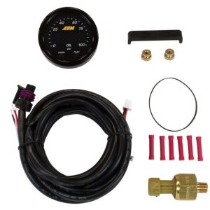 Aem Electron Gauge Fuel Pressure/ Oil Pressure, X Series, Single Gauge That Can Be Used to Display Either Fuel Pressure or Oil Pressure – 30-0301