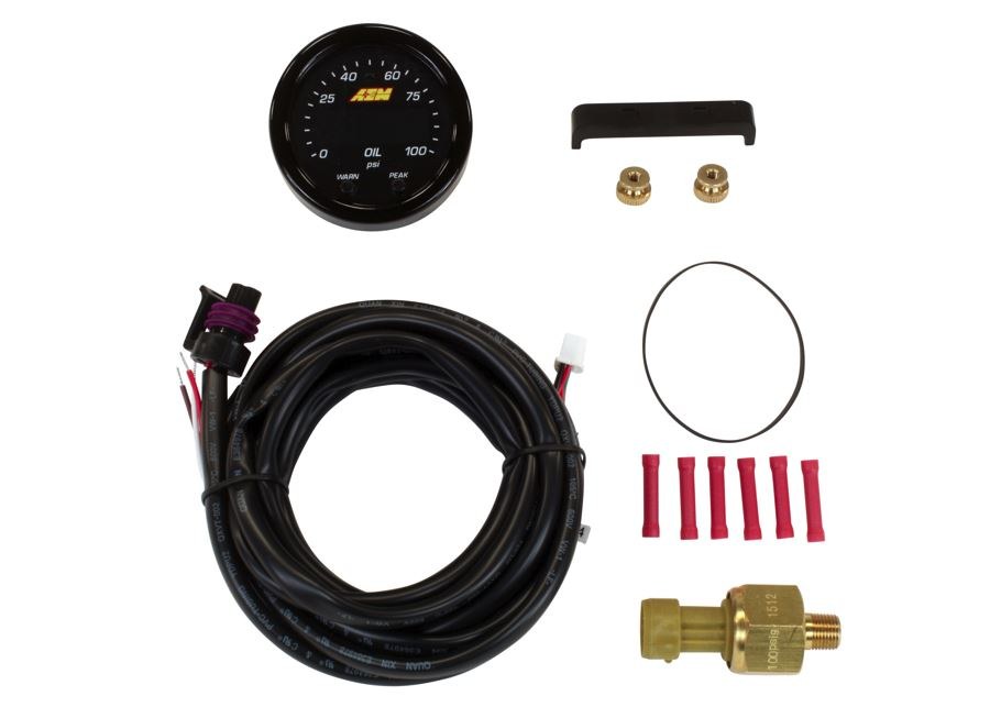 Aem Electron Gauge Fuel Pressure/ Oil Pressure, X Series, Single Gauge That Can Be Used to Display Either Fuel Pressure or Oil Pressure – 30-0301