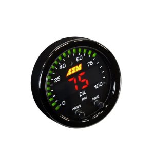 Aem Electron Gauge Fuel Pressure/ Oil Pressure, X Series, Single Gauge That Can Be Used to Display Either Fuel Pressure or Oil Pressure – 30-0301