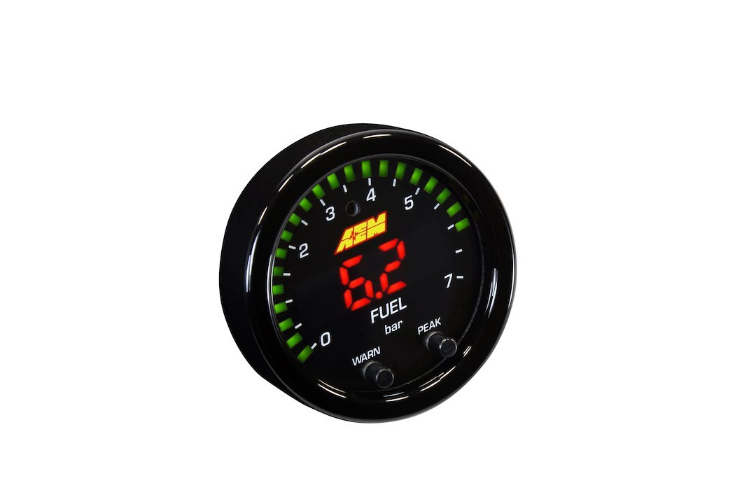 Aem Electron Gauge Fuel Pressure/ Oil Pressure, X Series, Single Gauge That Can Be Used to Display Either Fuel Pressure or Oil Pressure – 30-0301