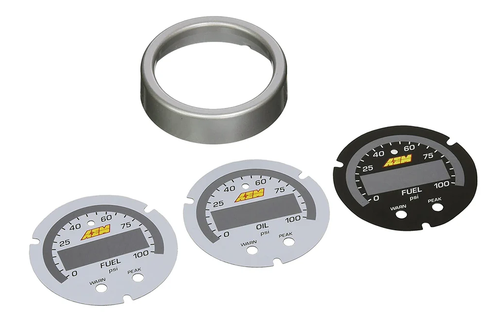 Aem Electron Gauge Face Overlay, X Series, White, For Use with Aem Part Number 30-0301 – 30-0301-ACC