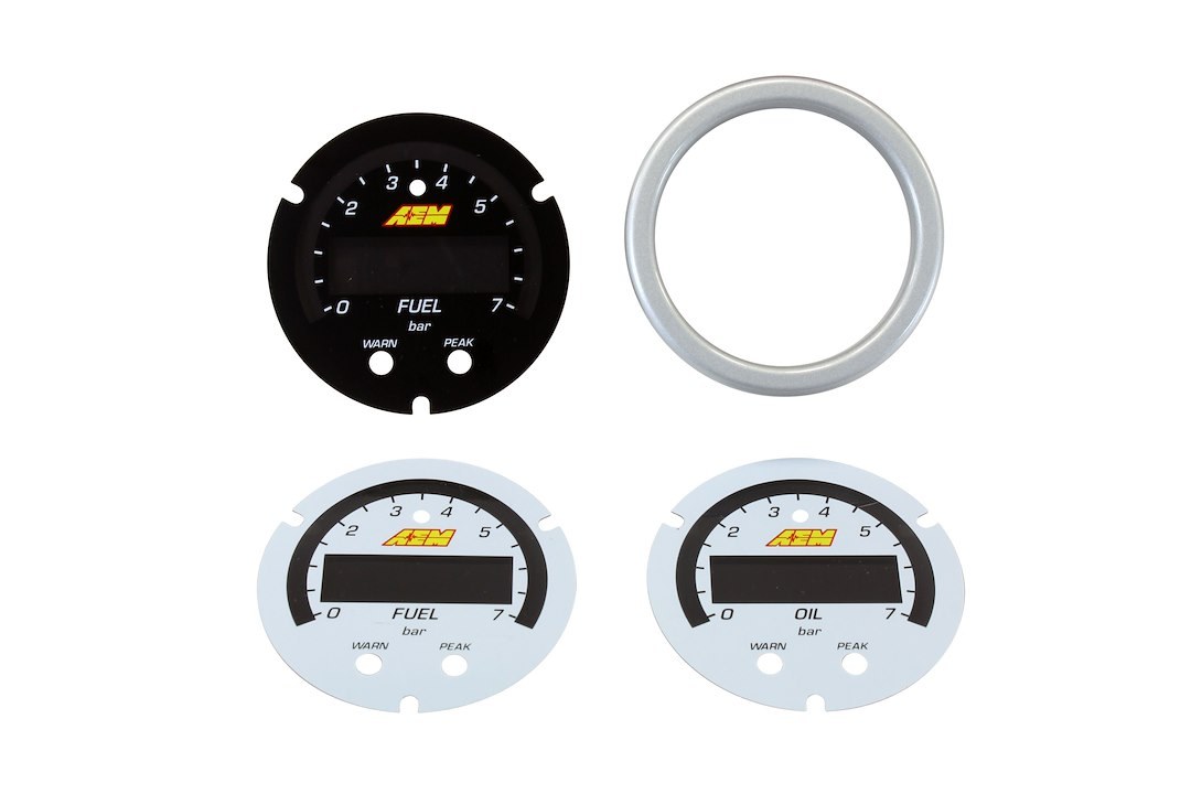 Aem Electron Gauge Face Overlay, X Series, White, For Use with Aem Part Number 30-0301 – 30-0301-ACC