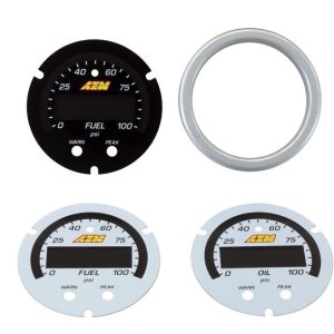 Aem Electron Gauge Face Overlay, X Series, White, For Use with Aem Part Number 30-0301 – 30-0301-ACC
