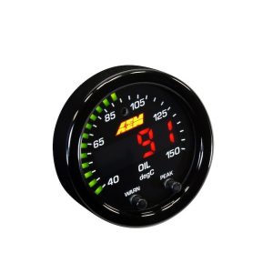 Aem Electron Gauge Oil Temp/ Trans Temp/ Water Temp, X Series – 30-0302