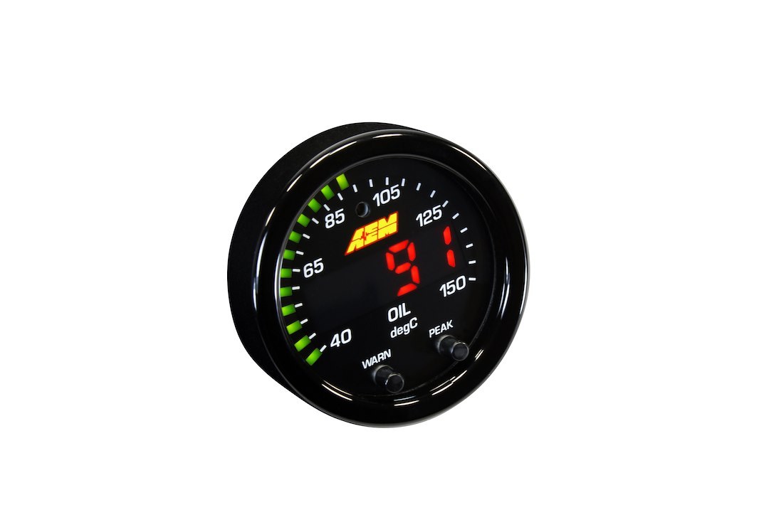 Aem Electron Gauge Oil Temp/ Trans Temp/ Water Temp, X Series – 30-0302