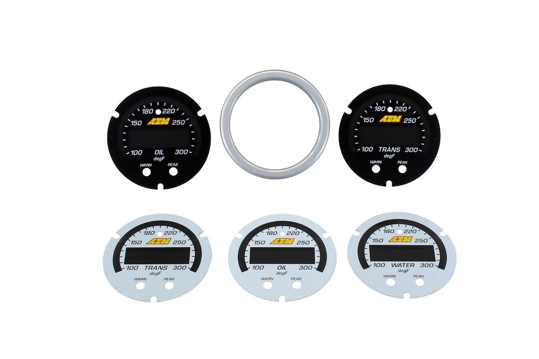 Aem Electron Gauge Face Overlay, X Series, White, For Use with Aem Part Number 30-0302 – 30-0302-ACC