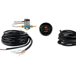 Aem Electron Gauge Boost, Tru-Boostx, 2-1/16 Inch Diameter, Electrical, Up to 80 PSI, Digital Display, Black Bezel/Black Faceplates, LED – 30-0352
