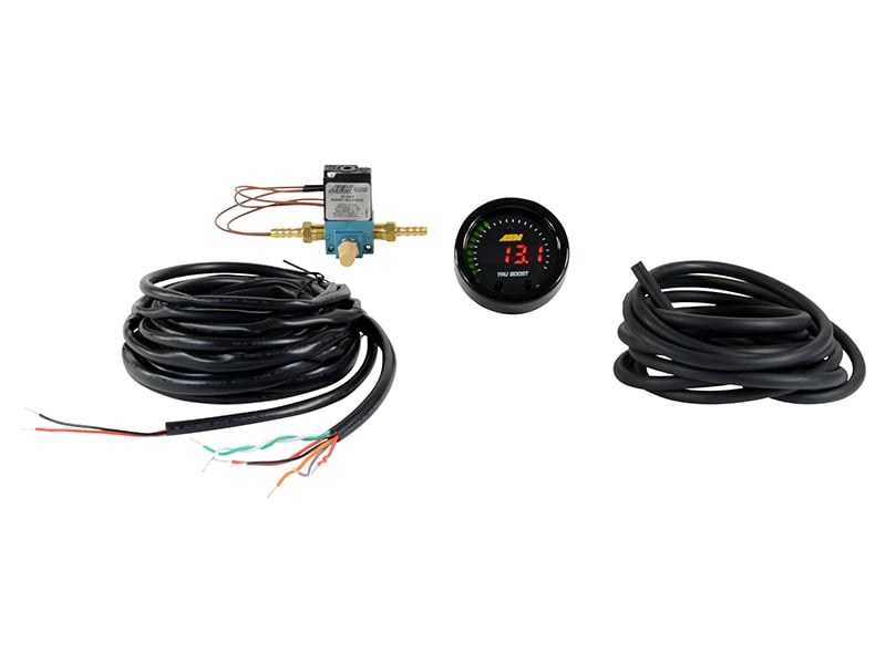Aem Electron Gauge Boost, Tru-Boostx, 2-1/16 Inch Diameter, Electrical, Up to 80 PSI, Digital Display, Black Bezel/Black Faceplates, LED – 30-0352