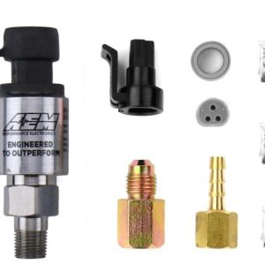 Aem Electron Gauge Pressure Sensor, 0-100 PSI, 1/8 Inch NPT Male Threads – 30-2130-100