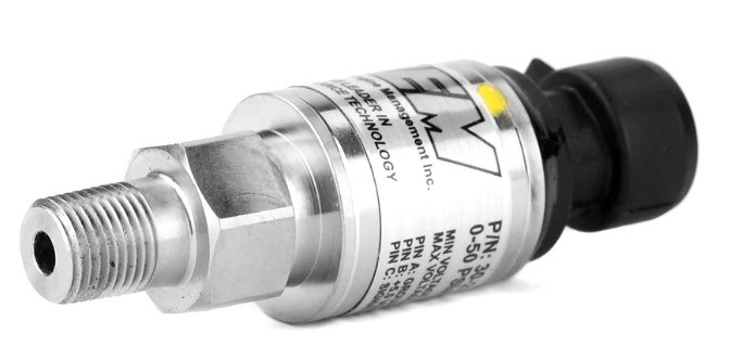 Aem Electron Gauge Pressure Sensor, 0-100 PSI, 1/8 Inch NPT Male Threads – 30-2130-100