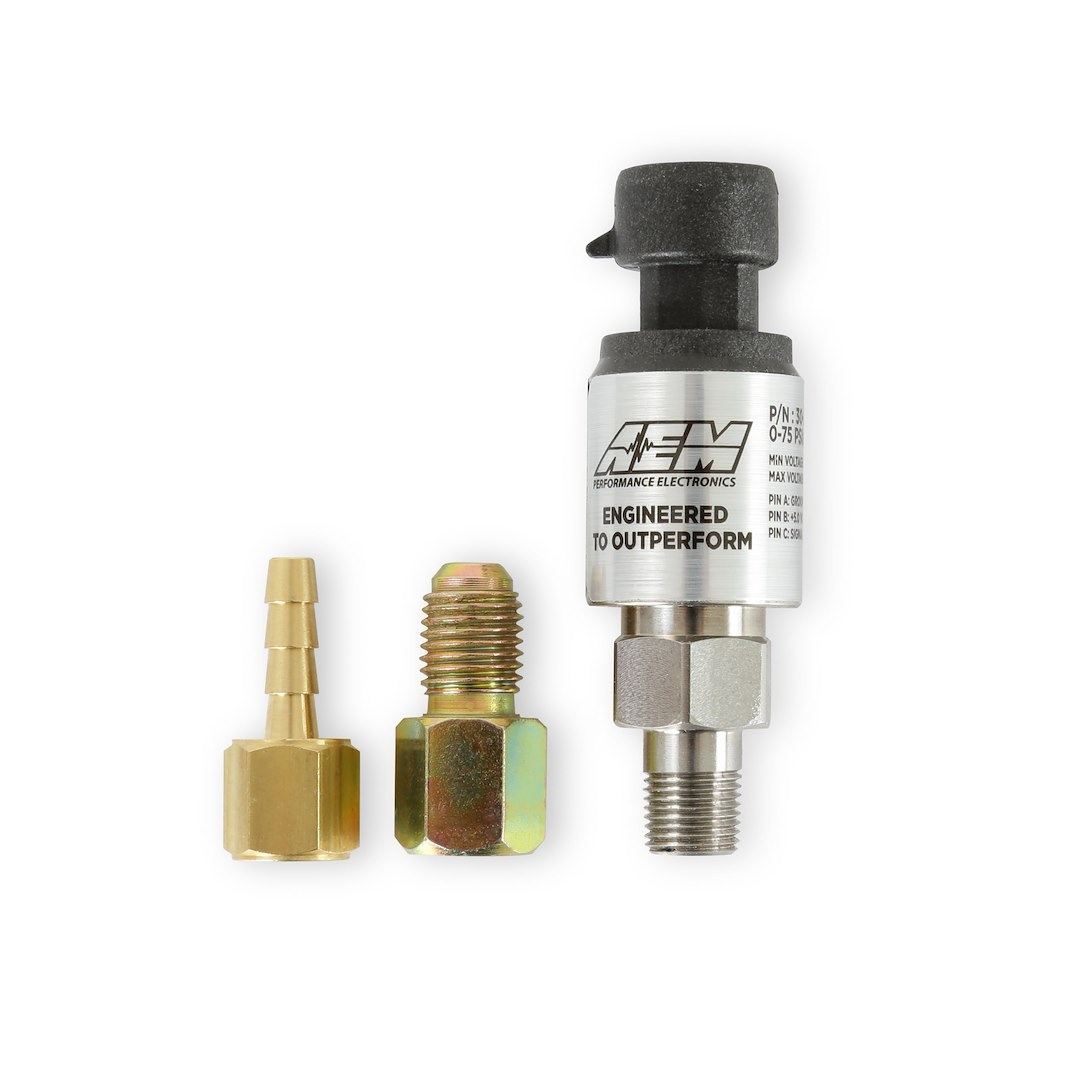 Aem Electron Manifold Absolute Pressure Sensor, Universal, Bosch Style, 5 BAR/75 Psia – 30-2130-75