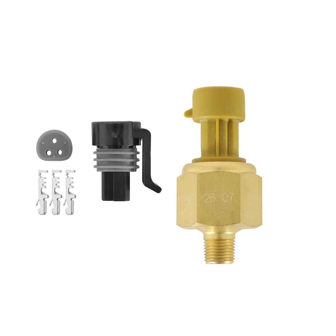 Aem Electron Gauge Pressure Sensor, 0-100 PSI, 1/8 Inch NPT Male Threads, With 12 Inch Flying Lead Connector/ 100 Psig Brass Sensor – 30-2131-100