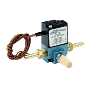 Aem Electron Turbocharger Boost Solenoid, With Fittings/ Sintered Muffler/ Solenoid/ Wiring Harness – 30-2400
